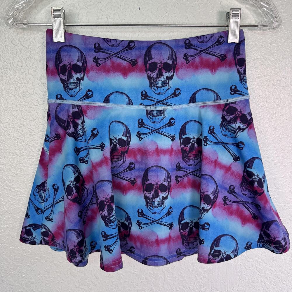 Constantly Varied Gear Skort Womens XS Skull Tie Dye Pickleball Tennis Run Yoga